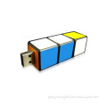 Square Colorful Plastic USB Storage Flash Drive (PZP922)